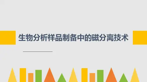 生物分析样品制备中的磁分离技术综述学习PPT教案