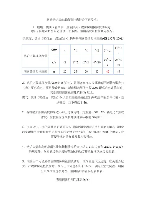 烟囱设计规范