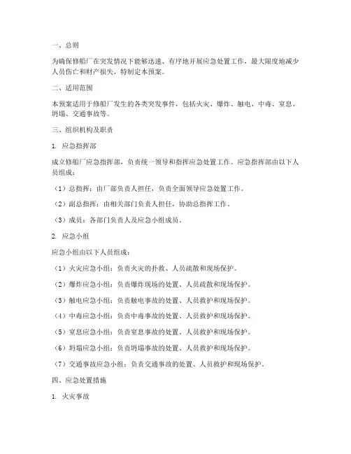 修船厂_应急预案