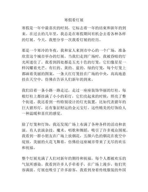 寒假看灯展