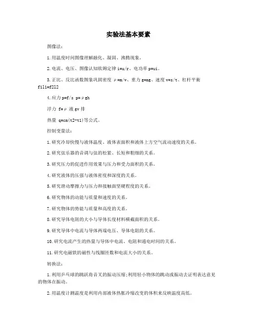 实验法基本要素