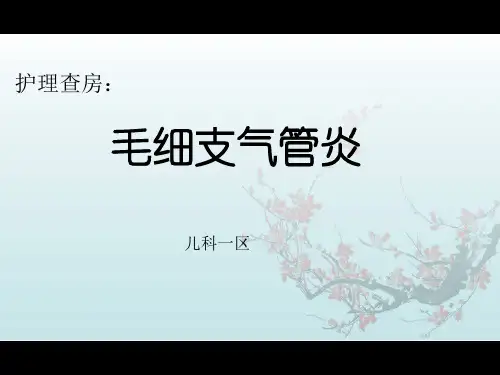 毛细支气管炎护理查房