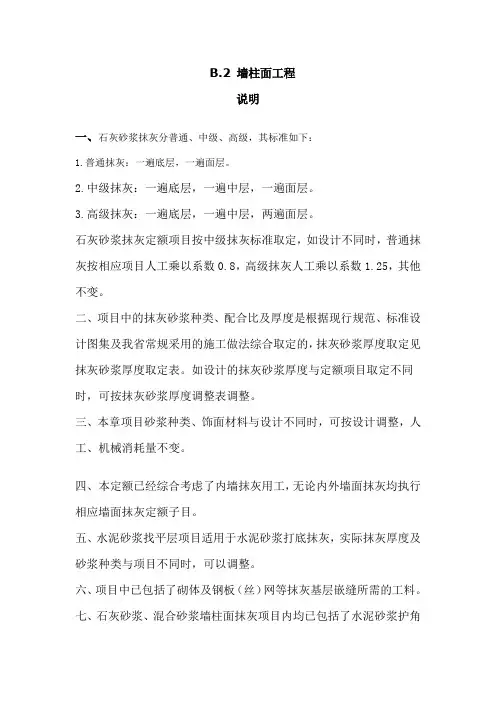 2012装饰装修定额计价规则-墙柱面