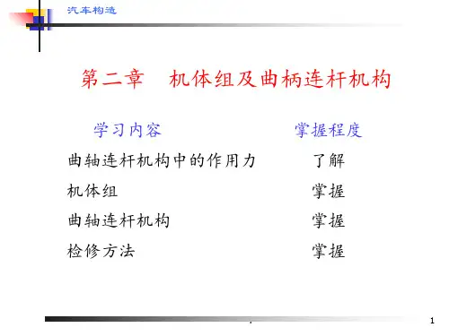 汽车发动机机体组及曲柄连杆机构资料PPT课件