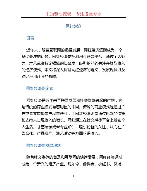 网红经济文档