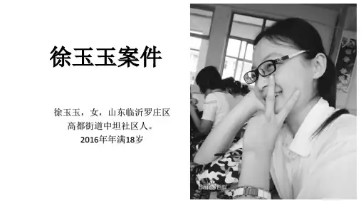 徐玉玉案例课件