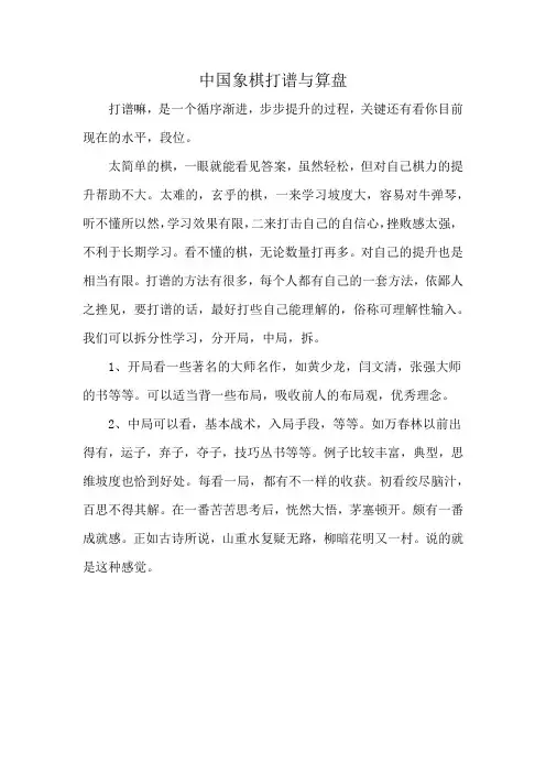 中国象棋打谱与算盘