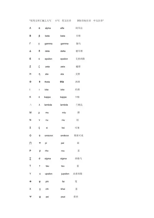 实用文库汇编之高等数学中符号的读法及功能 (挺全的)