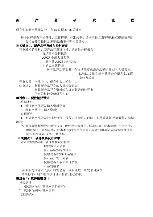 新产品研发流程