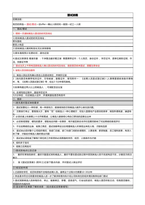 史上最完整的招聘面试流程