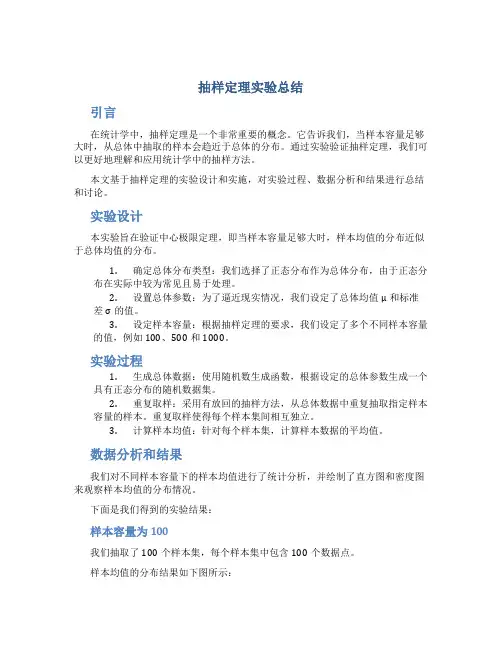 抽样定理实验总结