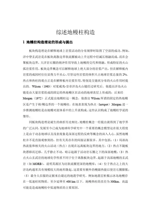 综述地幔柱构造