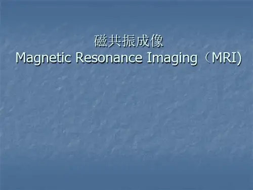 MRI技术 PPT课件