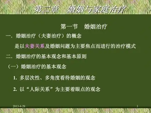 婚姻与家庭治疗