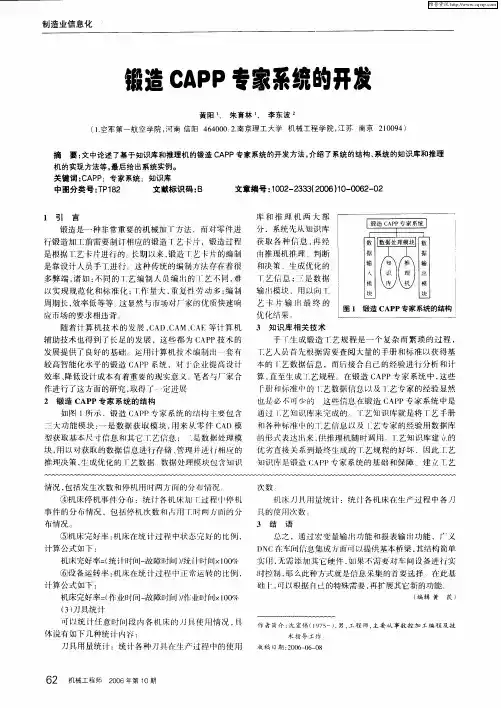 锻造CAPP专家系统的开发