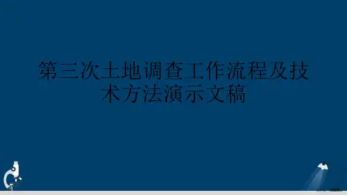 第三次土地调查工作流程及技术方法演示文稿