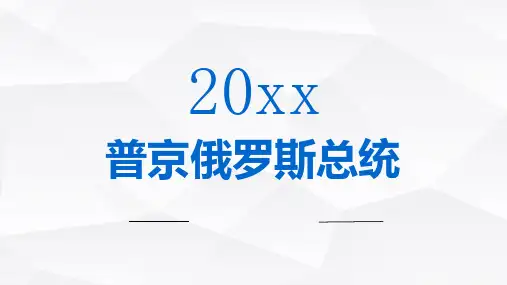 普京俄罗斯总统