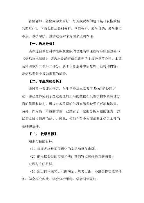 表格数据的图形化说课稿