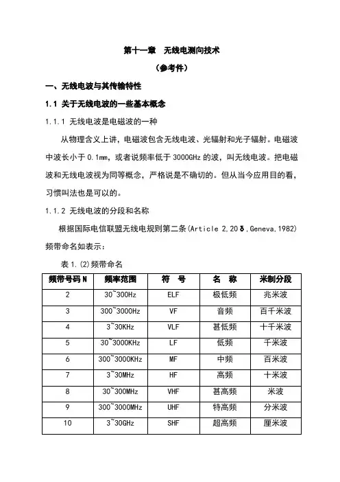无线电测向技术报告