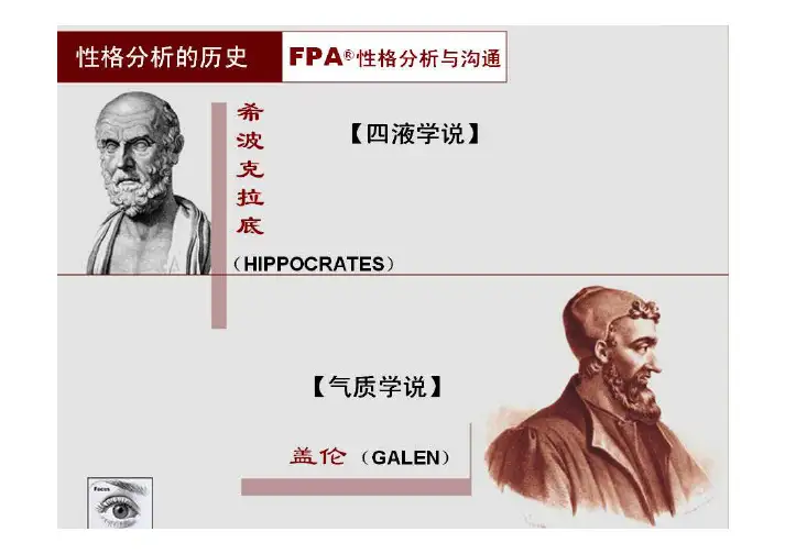 性格色彩分析