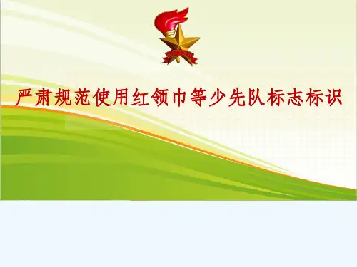 少先队标志标识规范 课件
