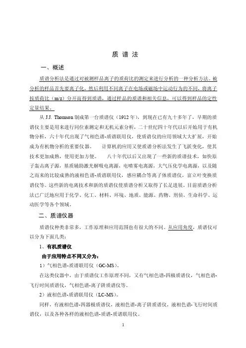 质谱法——精选推荐