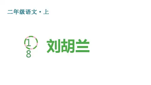 人教版(部编)二年级语文上册 第六单元(生字课件)18 刘胡兰