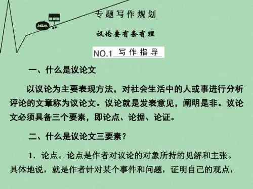 【创新设计】高中语文 一、专题写作规划课件 苏教版必修5