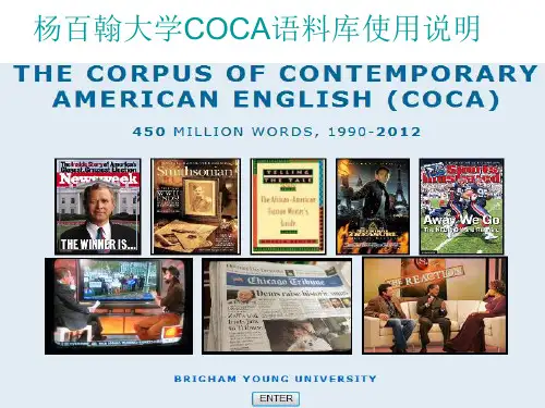 COCA语料库操作演示.ppt详解