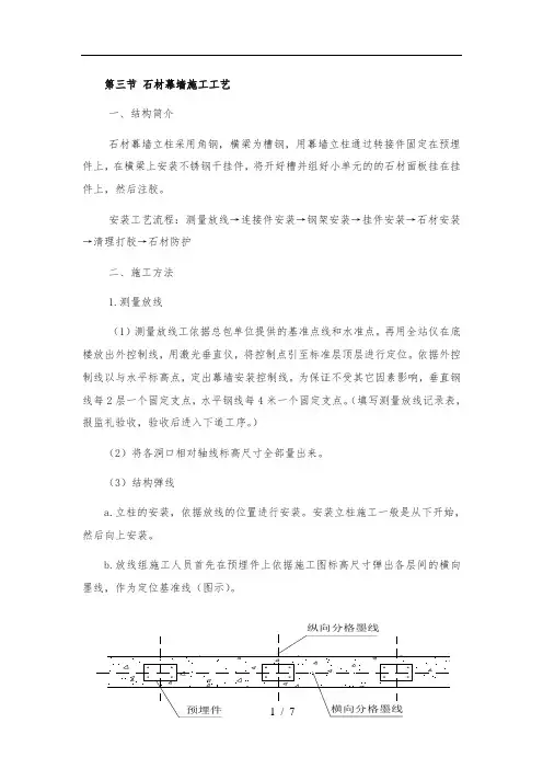 石材幕墙施工工艺标准