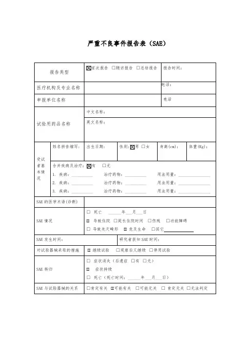 SAE-报告模板