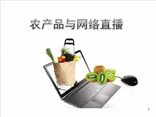 农产品与网络直播(现场)ppt课件