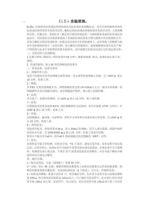 ELISA实验原理