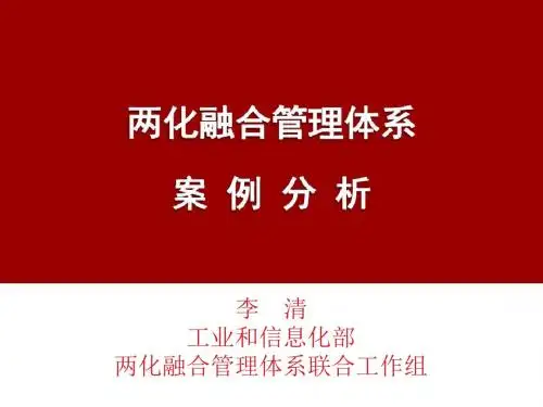 2019年-贯标培训材料5-两化融合管理体系案例分析-PPT精选文档
