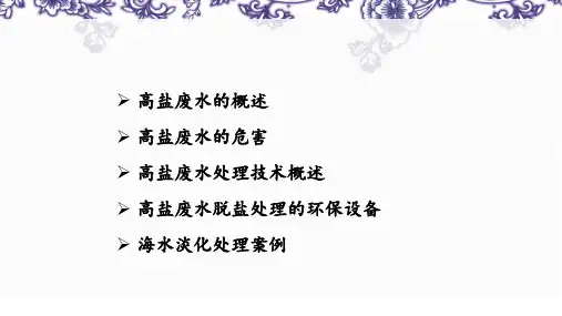 高盐废水通用课件