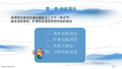 心理危机干预的基本理论