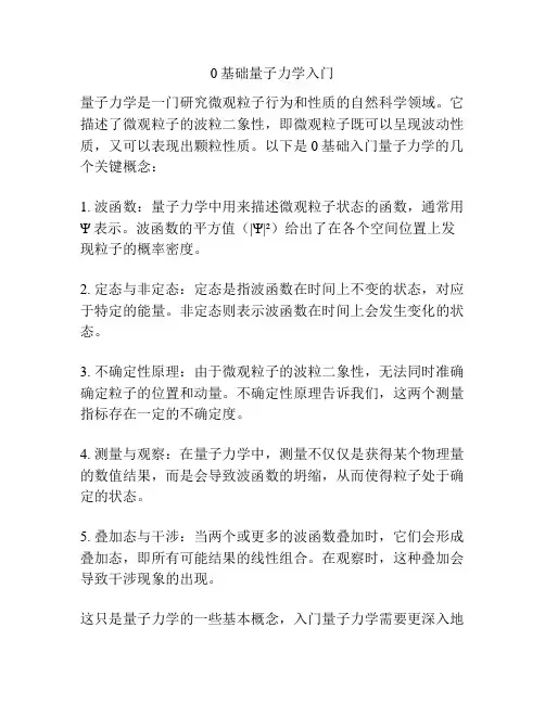 0基础量子力学入门