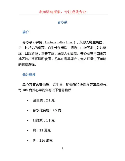 养心菜文档