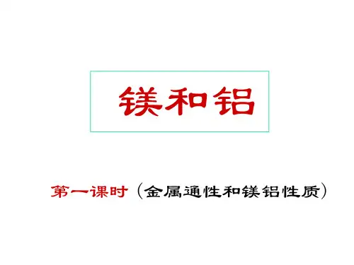 镁和铝(第一课时)