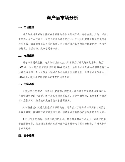 海产品市场分析
