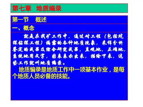 (规范)地质编录