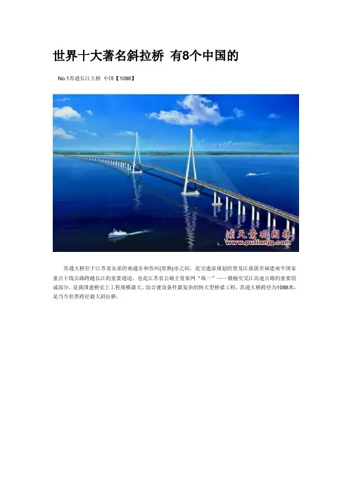 世界十大著名斜拉桥 doc