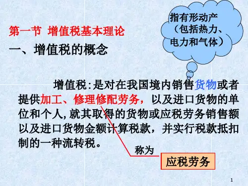 增值税基本原理PPT78页