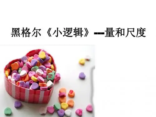 小逻辑-量和尺度讲解