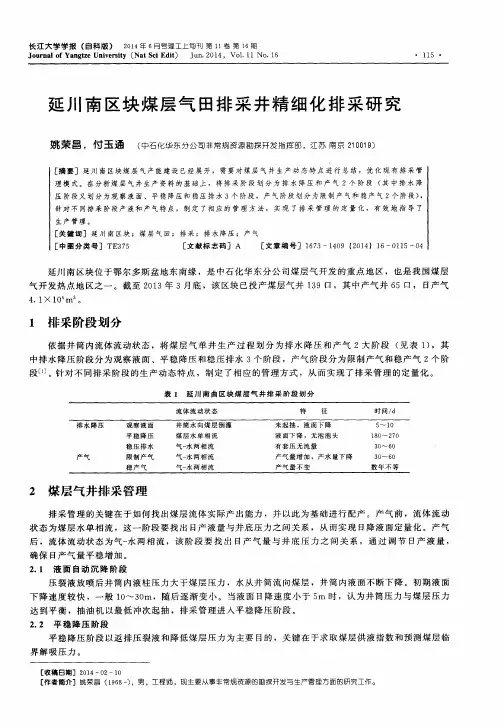 延川南区块煤层气田排采井精细化排采研究