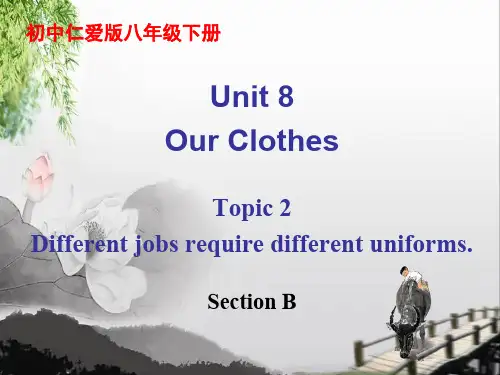【公开课课件】仁爱英语初中八年级下册Unit8-Topic-2-Section-B课件