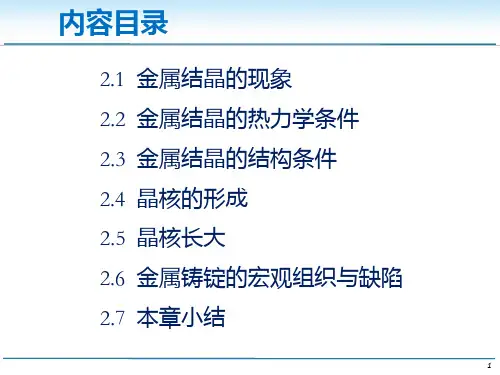 第二章纯金属的结晶ppt课件