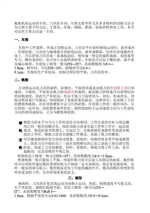 机械加工基础知识