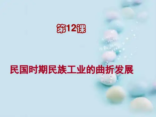 民国时期民族工业的曲折发展ppt17 课件