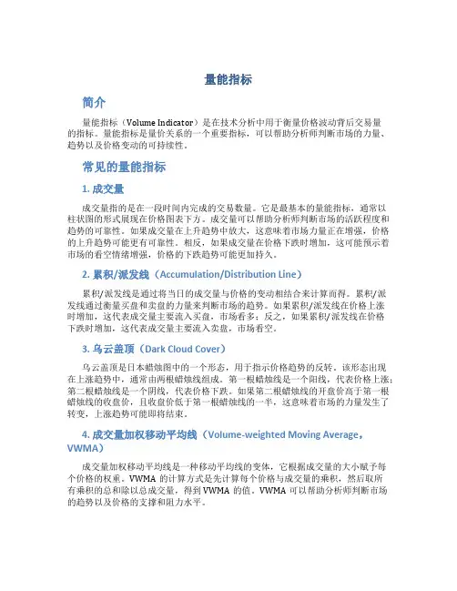 量能指标_精品文档